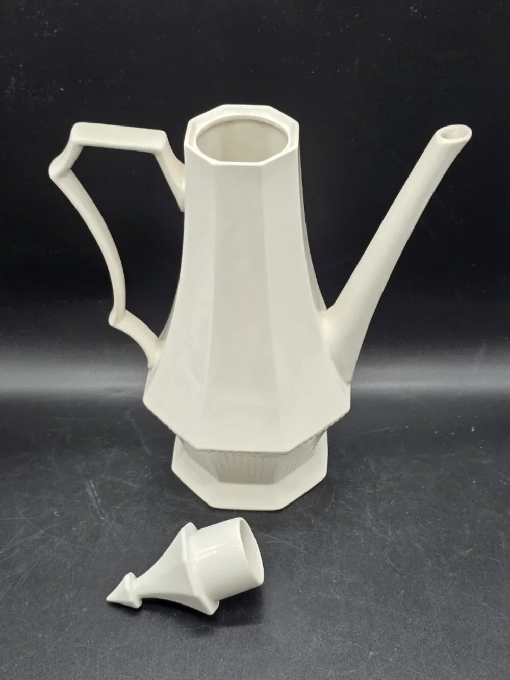 Independence Ironstone by Interpace Tall 13” Coffee Pot Vtg Boho Easter Spring